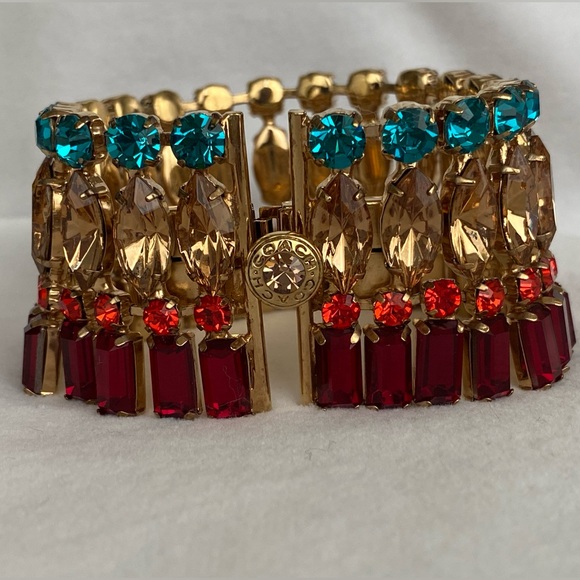 Coach NWOT Crystal Rhinestone Bracelet Vintage - Picture 1 of 9